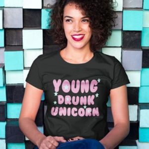 Young Drunk Unicorn Tshirt